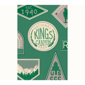 Kings Canyon National Park Artist Series Postcard by Type Hike